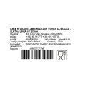 ČAŠE STAKLENE AMBER GOLDEN TOUCH NA STALKU - ZLATNA LINIJA 6/1 295 mL