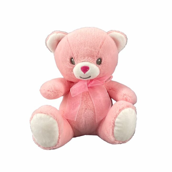 MEDO PLIŠANI S MAŠNOM 17,5 cm - ROZI / PLAVI