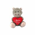ŽIVOTINJA PLIŠANA SA SRCEM I LOVE YOU 14 cm - SORT