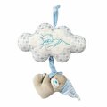 MEDO PLIŠANI S OBLAKOM MUZIČKI 24 cm - ROZI / PLAVI