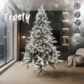 BOŽIĆNO DRVCE FROSTY SA SNIJEGOM I METALNIM STALKOM 210 cm