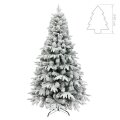 BOŽIĆNO DRVCE FROSTY SA SNIJEGOM I METALNIM STALKOM 240 cm