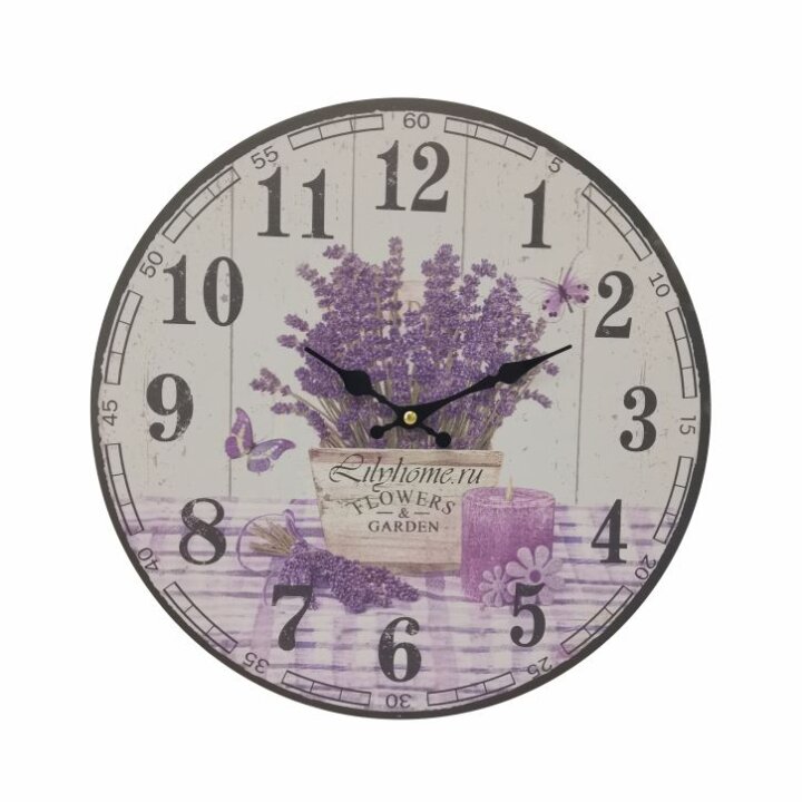 SAT ZIDNI OKRUGLI 33,8 cm - LAVANDA