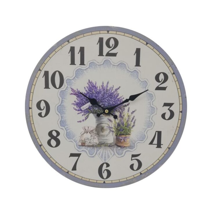SAT ZIDNI OKRUGLI 33,8 cm - LAVANDA