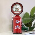 SAT STOLNI RETRO PUMPA ZA GORIVO CRVENA 10x8,5x28 cm
