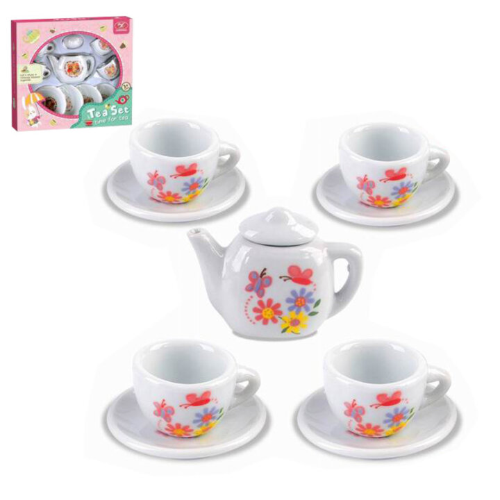 ČAJ SET DJEČJI ZA IGRU 10 DIJELNI U KUTIJI 18x4x17 cm