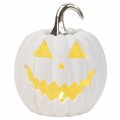 TIKVA HALLOWEEN BIJELO-SREBRNA SA SVJETLOM 20 cm