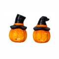 HALLOWEEN TIKVA DEKORATIVNA S CILINDROM I LED SVJETLOM 13x12 cm