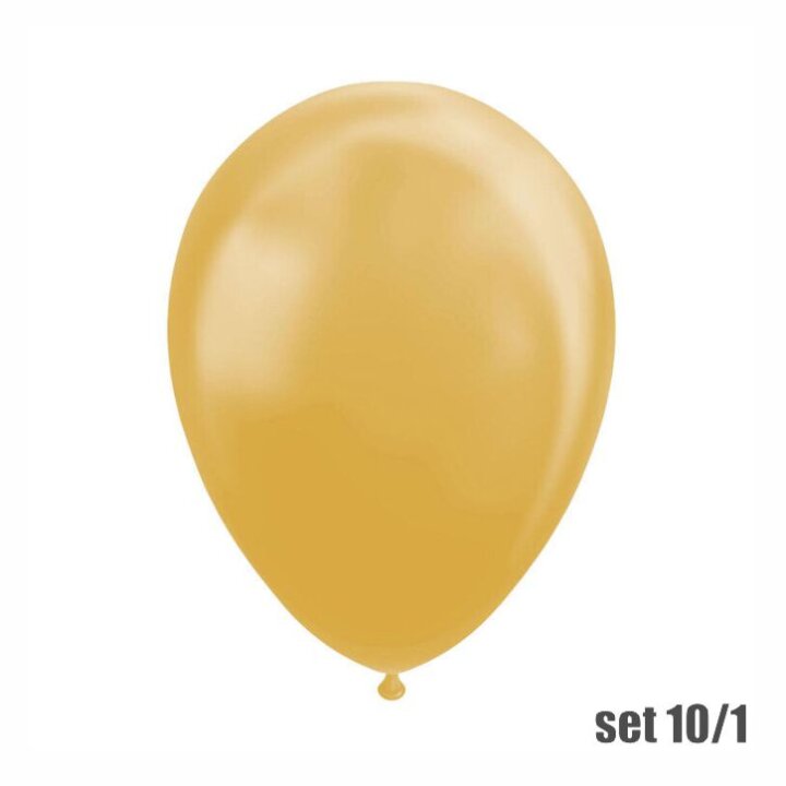 BALONI FIESTA 10/1 METALIK ZLATNI 30 cm