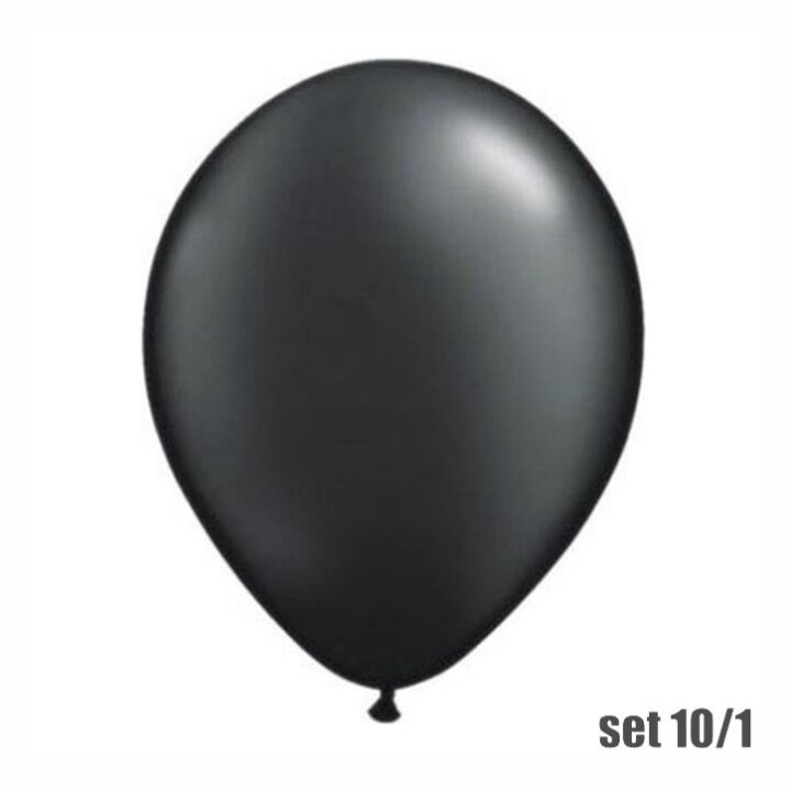 BALONI FIESTA 10/1 METALIK CRNI 30 cm