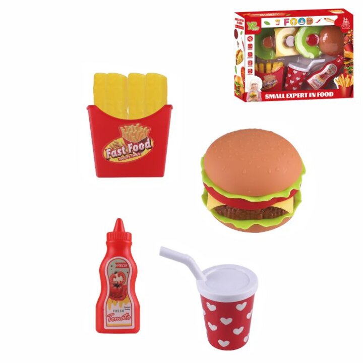FAST FOOD SET ZA IGRU U KUTIJI 22,1x5,4x17 cm