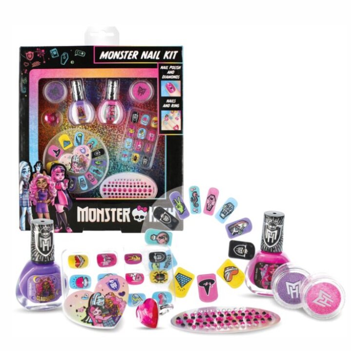 MONSTER HIGH SET ZA UKRAŠAVANJE NOKTIJU U KUTIJI 22x25 CM
