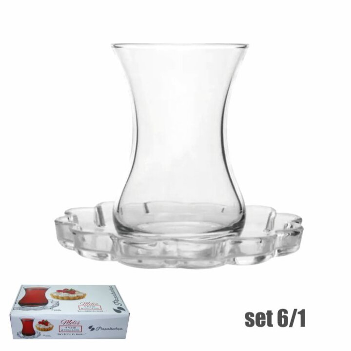 ŠALICE STAKLENE ZA ČAJ 6/1 MELIS 125 mL