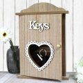 ORMARIĆ ZA KLJUČEVE SA SRCEM 30x20 cm - KEYS - SORT BOJE