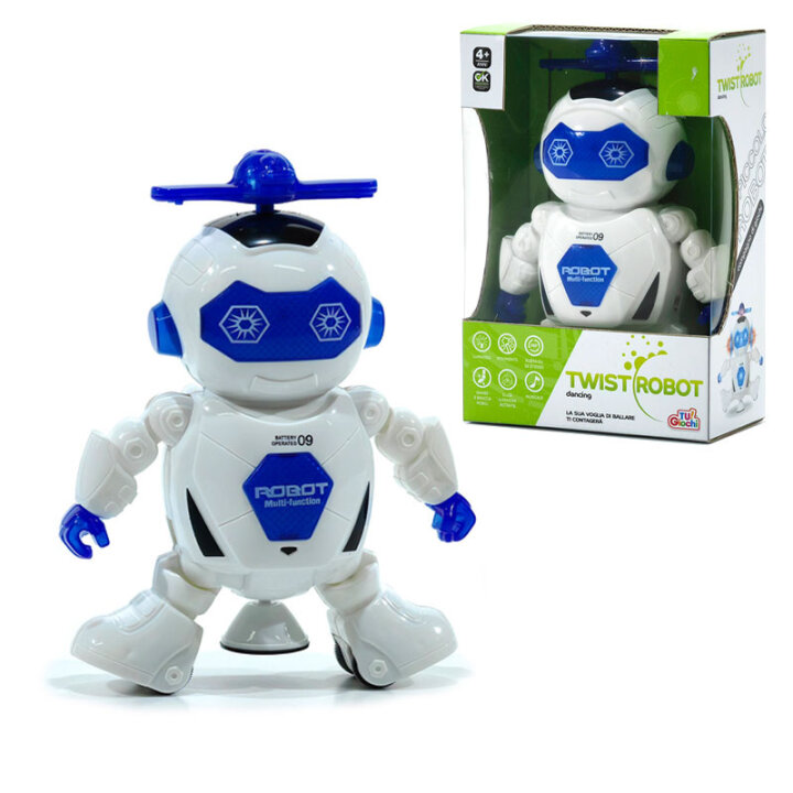 ROBOT KOJI PLEŠE TWIST MUZIČKI SA SVJETLOM 20 cm