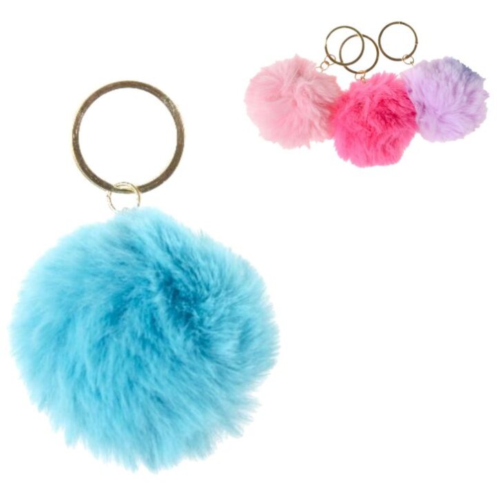 PRIVJESAK POM-POM 6 cm - SORT BOJE