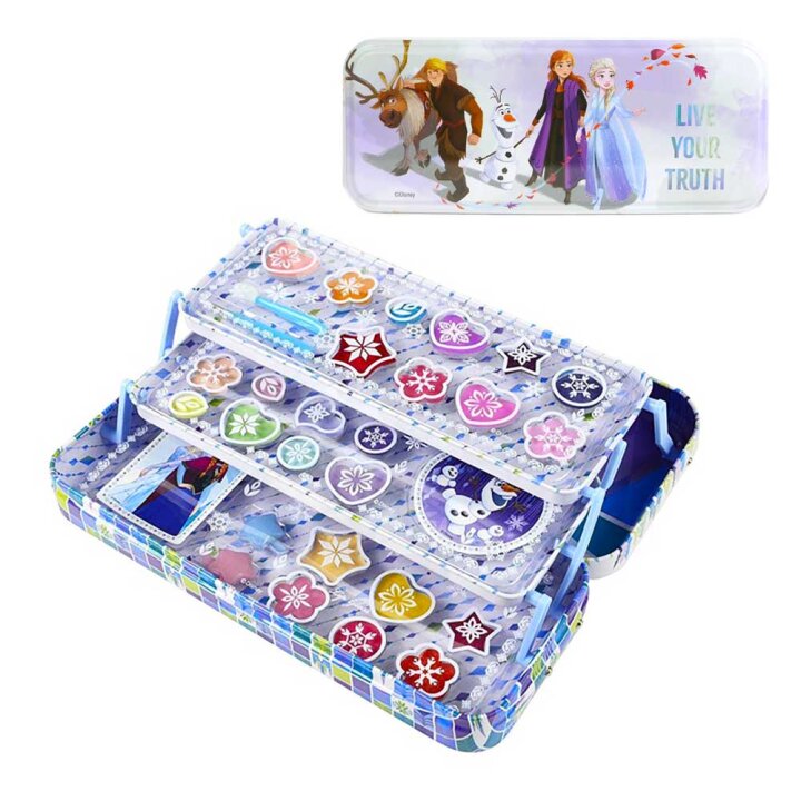 FROZEN KOZMETIČKI SET DJEČJI U METALNOJ KUTIJICI 23x10 cm
