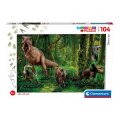 PUZZLE 104 DIJELNE DINO 48,5x33,5 cm - SUPERCOLOR - CLEMENTONI