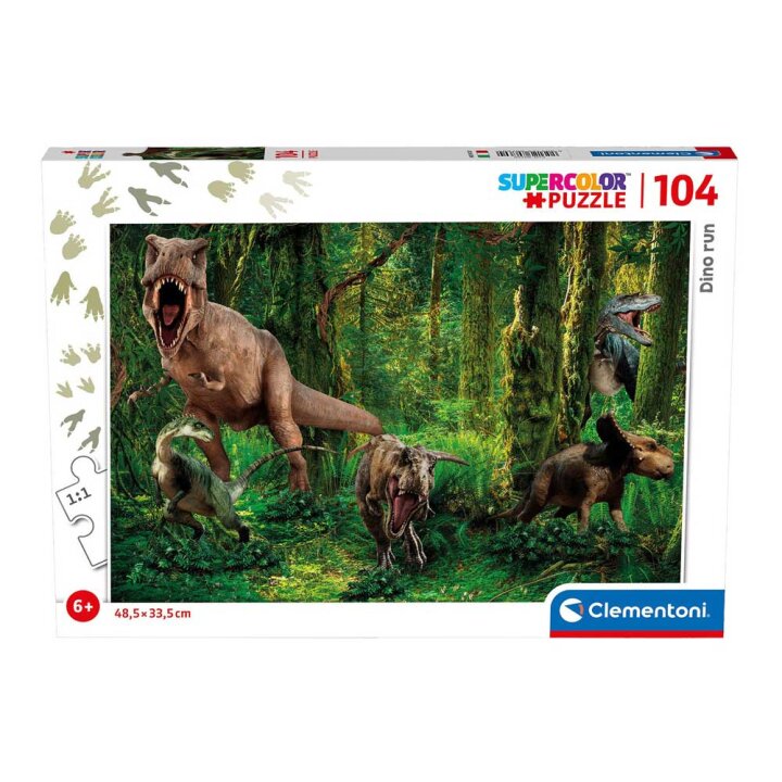 PUZZLE 104 DIJELNE DINO 48,5x33,5 cm - SUPERCOLOR - CLEMENTONI
