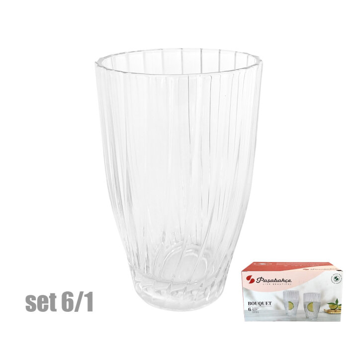 ČAŠE BOUQUET STAKLENE VISOKE 6/1 350 mL