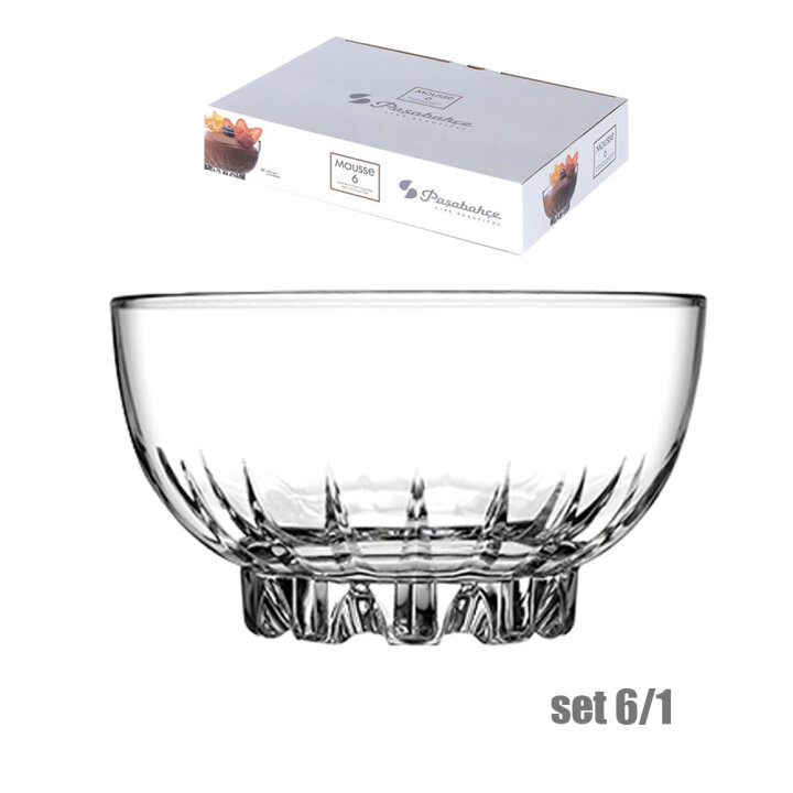 ZDJELICE MOUSSE STAKLENE 6/1 17 cm 270 mL