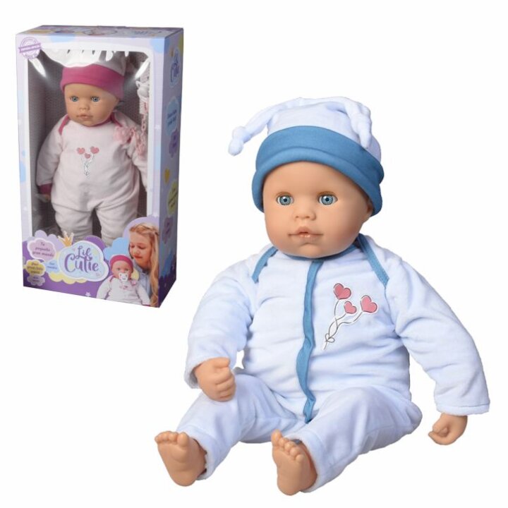 LUTKA DOJENČE U PIDŽAMI 48 cm SA ZVUKOVIMA NA BATERIJE