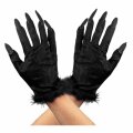RUKAVICE S NOKTIMA FLAME GLITER - CRNE