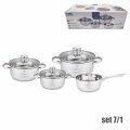 POSUĐE ZA KUHANJE INOX - 7 DIJELNI SET 1,4 L/1,4 L/2,0 L/2,8 L - NAPULJ