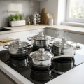 POSUĐE ZA KUHANJE INOX - 7 DIJELNI SET 1,4 L/1,4 L/2,0 L/2,8 L - NAPULJ