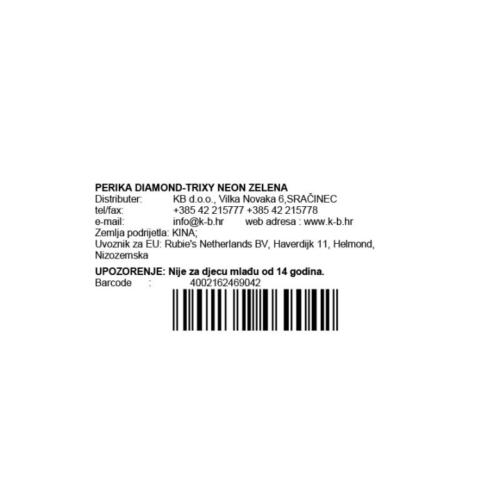 PERIKA DIAMOND -TRIXY NEON ZELENA