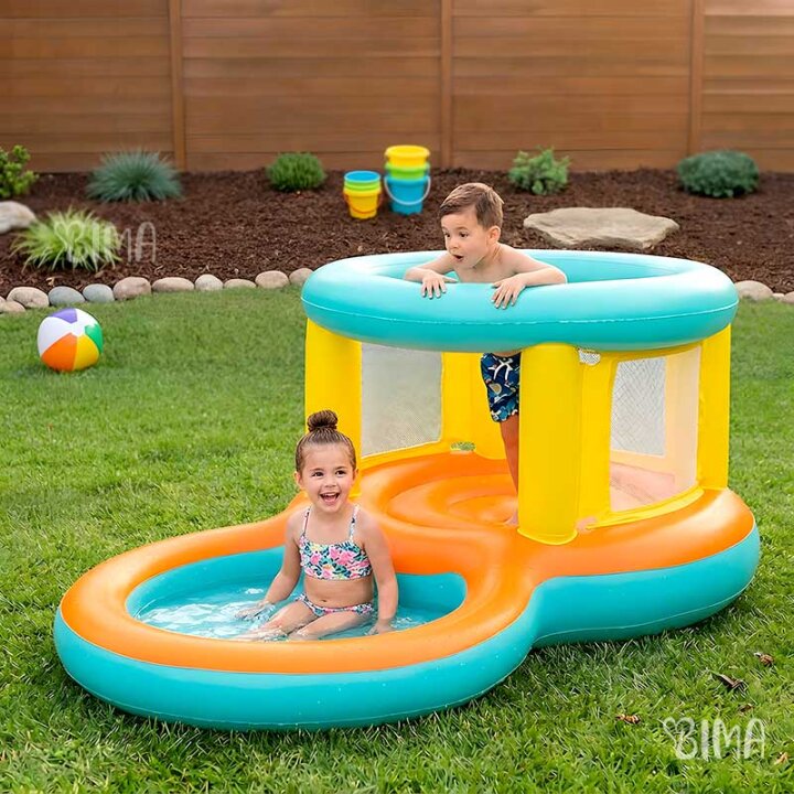 BESTWAY JUMPTOPIA SKAKAONICA / IGRAONICA S BAZENOM NA NAPUHAVANJE 70 L / 239x142x102 cm
