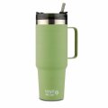PUTNA TERMOS ŠALICA INOX SVIJETLO ZELENA 900 mL SA SLAMKOM - WE CARE