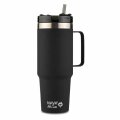 PUTNA TERMOS ŠALICA INOX CRNA 900 mL SA SLAMKOM - WE CARE