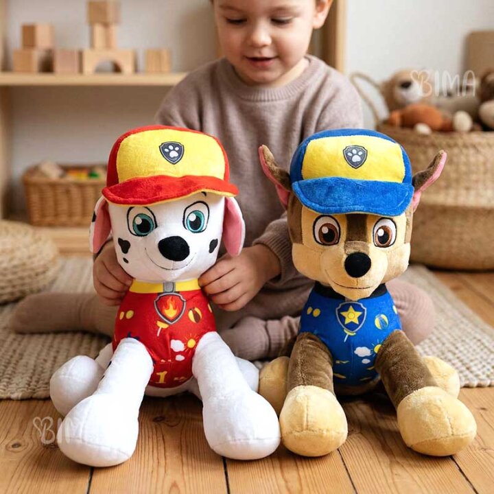 PAW PATROL PSIĆ PLIŠANI 50 cm - SORT