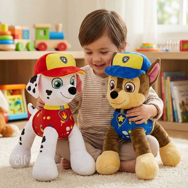 PAW PATROL PSIĆ PLIŠANI 50 cm - SORT