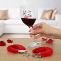 ČAŠA ZA VINO S LISICAMA I TISKOM 