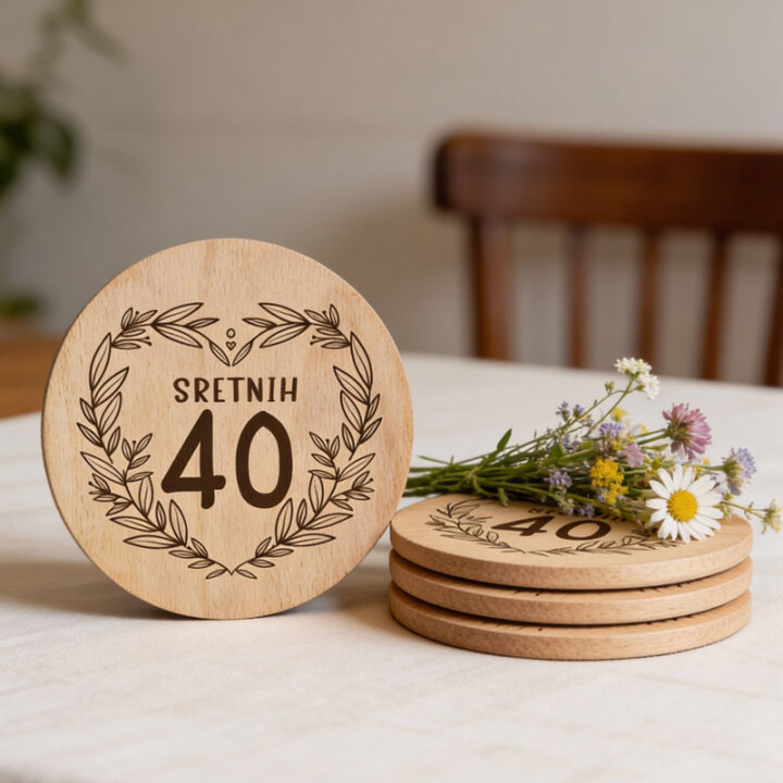 PLOČICA DRVENA S TISKOM BROJ 40