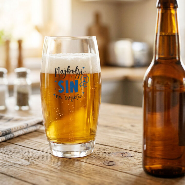 ČAŠA S TISKOM 0,5l Najbolji sin U POKLON KUTIJI