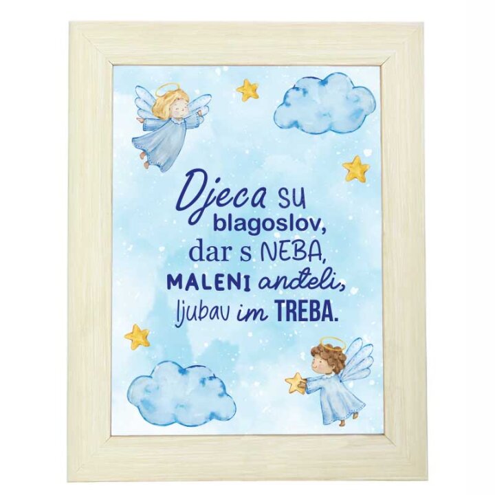 OKVIR SA PRIGODNIM NATPISOM 