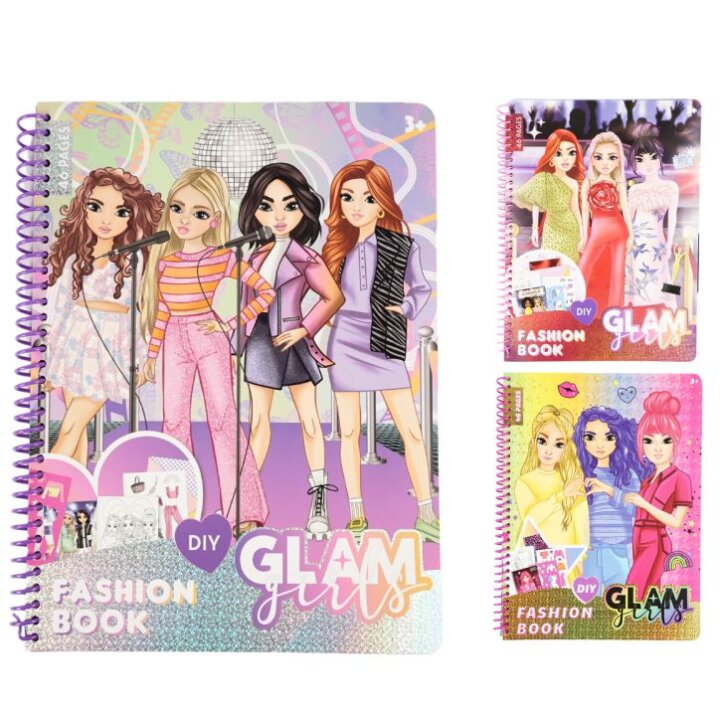 GLAM GIRLS KREATIVNA KNJIGA ZA DIZAJNIRANJE ODJEĆE - SORT