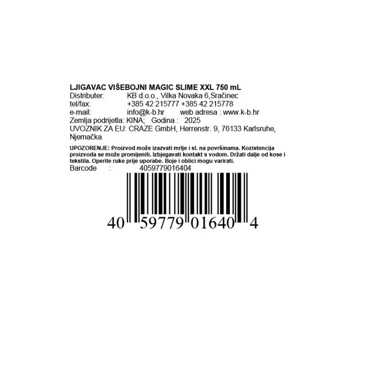 LJIGAVAC VIŠEBOJNI MAGIC SLIME XXL 750 mL