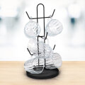 SET 6 ŠALICA 245 ml STAKLENA NA METALNOM STALKU 37,5 cm
