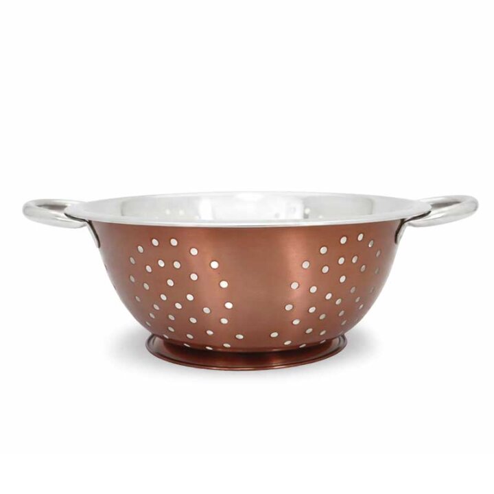 CJEDILO INOX NA STALKU S RUČKAMA 24 cm U BOJI - ROSE GOLD