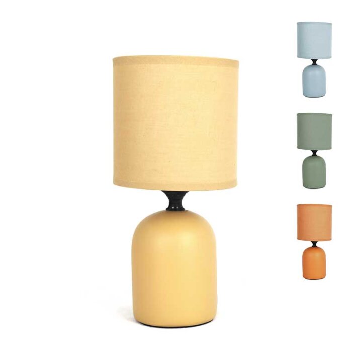 LAMPICA NOĆNA KERAMIČKA 25 cm TINY - SORT BOJE