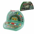 DINOSAUR SET ZA CRTANJE 51 DIJELNI SA DRVENIM, VOŠTANIM I VODENIM BOJICAMA