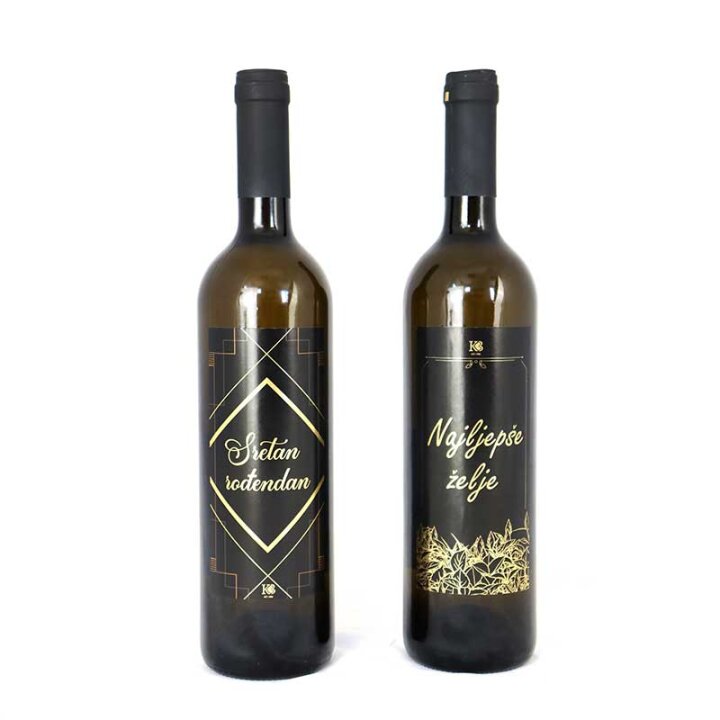 VINO MUŠKAT ŽUTI 0,75L S PRIGODNIM NATPISOM - 2 sort