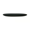 OVAL TANJUR DIWALI CRNI OPALNO STAKLO 35x24 cm