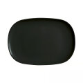 OVAL TANJUR DIWALI CRNI OPALNO STAKLO 35x24 cm