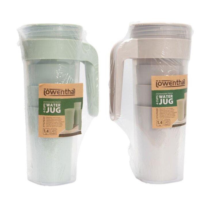 VRČ SET SA 4  ČAŠE 1,4 L