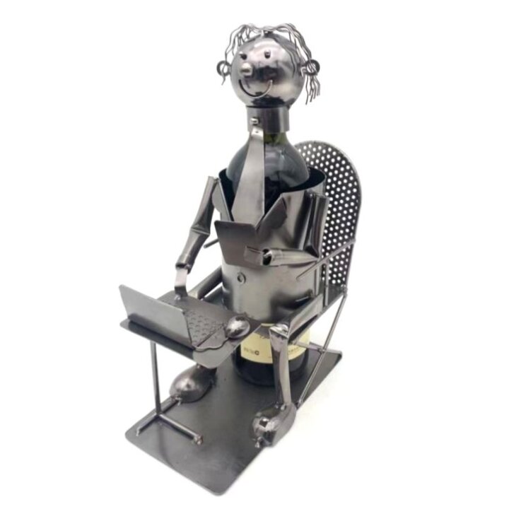 STALAK ZA BUTELJU METALNI - INFORMATIČAR 19 x 33 x 12 cm